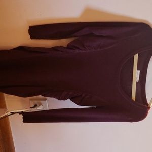 Purple sweater dress